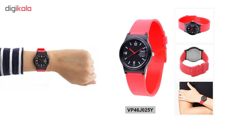 ساعت مچی عقربه ای زنانه کیو اند کیو کد vp46j025y