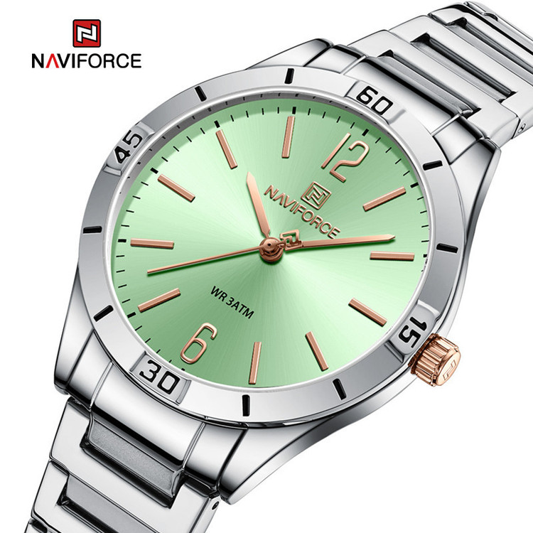 ساعت مچی عقربه ای زنانه نیوی فورس مدل NF5029 S/GN