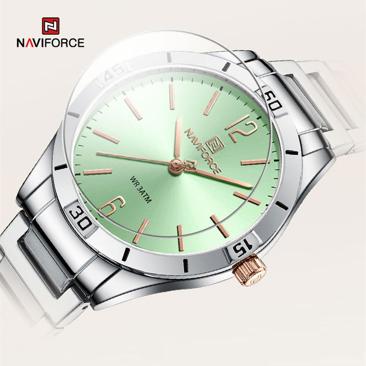 ساعت مچی عقربه ای زنانه نیوی فورس مدل NF5029 S/GN