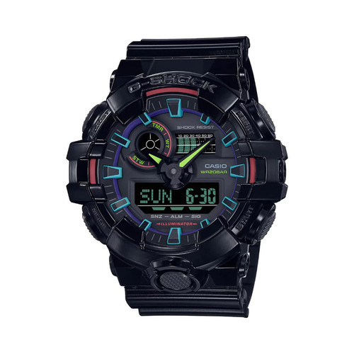 ساعت مچی عقربهای مردانه کاسیو مدل GA-700RGB-1ADR