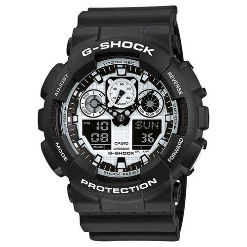 ساعت مچی عقربه ای مردانه کاسیو مدل GA-100BW-1ADR