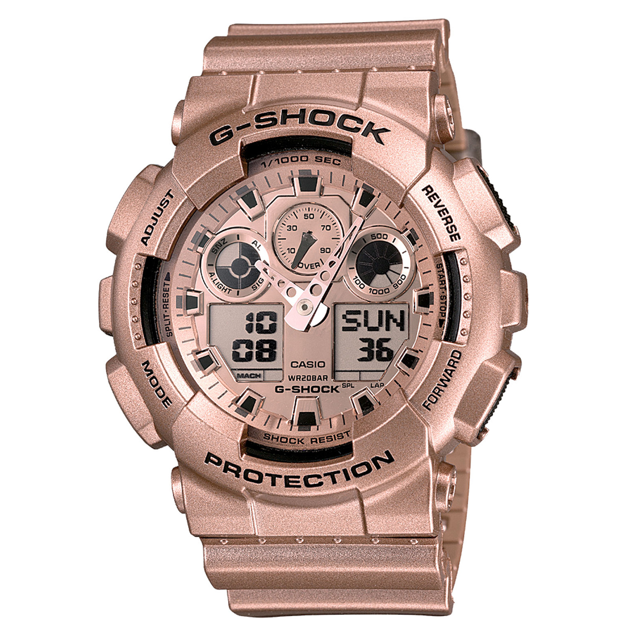 ساعت مچی عقربه ای مردانه کاسیو جی شاک مدل GA-100GD-9ADR