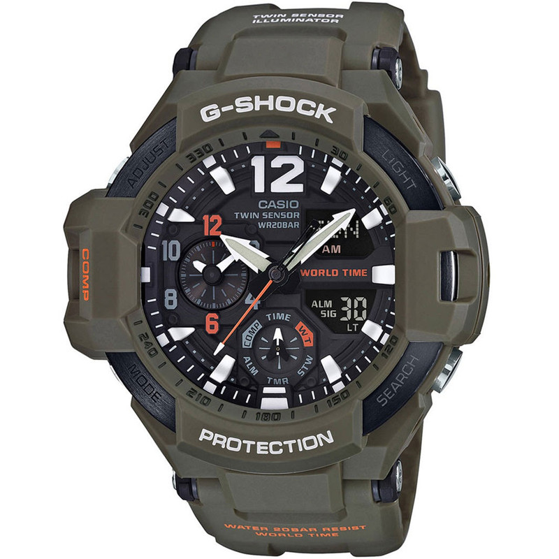 ساعت مچی عقربه ای مردانه کاسیو جی شاک مدل GA-1100KH-3ADR
