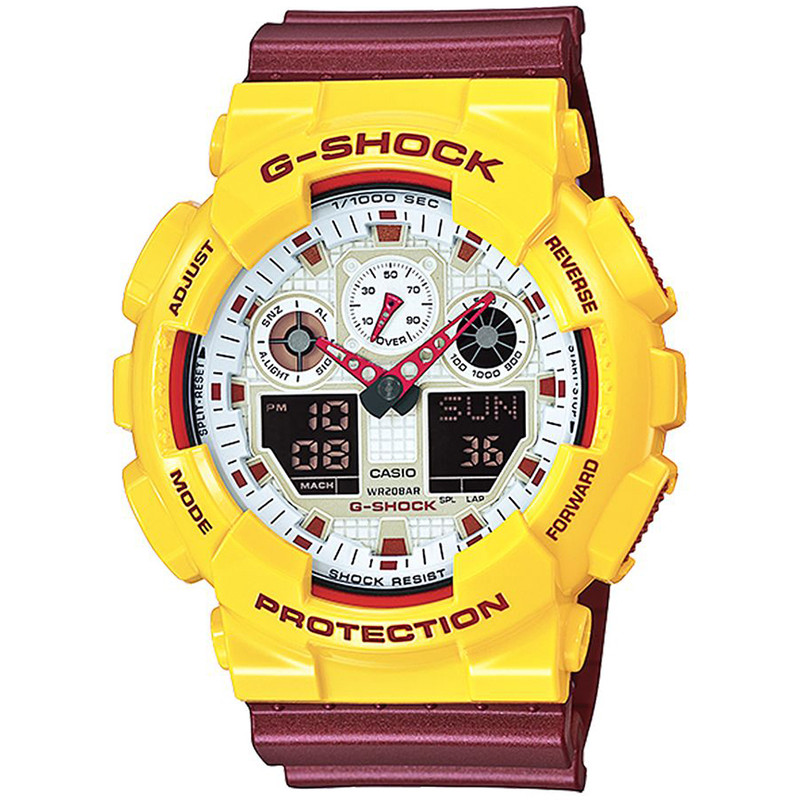 ساعت مچی عقربه ای مردانه کاسیو مدل جی شاک کد GA-100CS-9A