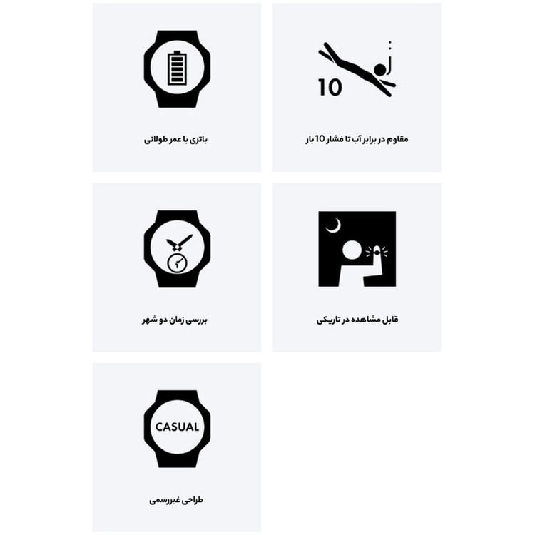 ساعت مچی دیجیتال مردانه کاسیو مدل MWD-100H-1AVDF