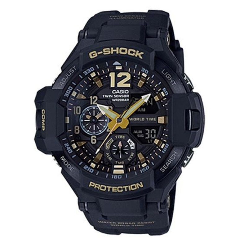 ساعت مچی عقربه ای مردانه کاسیو جی شاک مدل GA-1100GB-1ADR