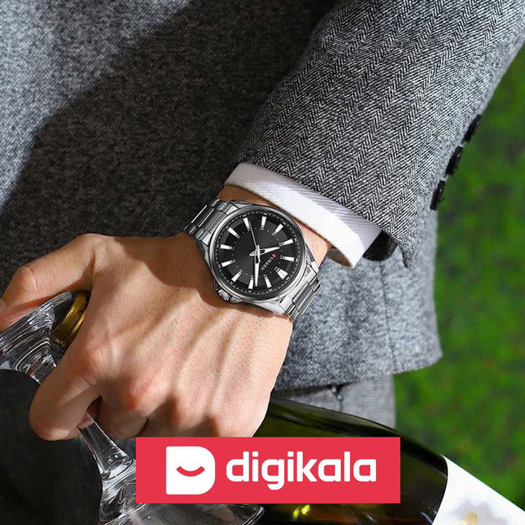 ساعت مچی عقربهای مردانه کورن واتچ مدل 8424b