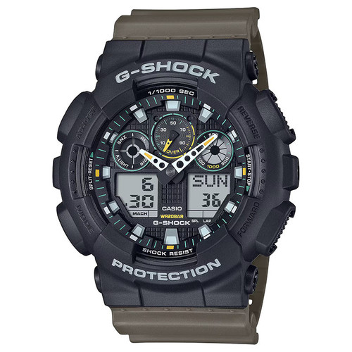 ساعت مچی عقربهای مردانه کوارتز کاسیو مدل GA-100TU-1A3DR