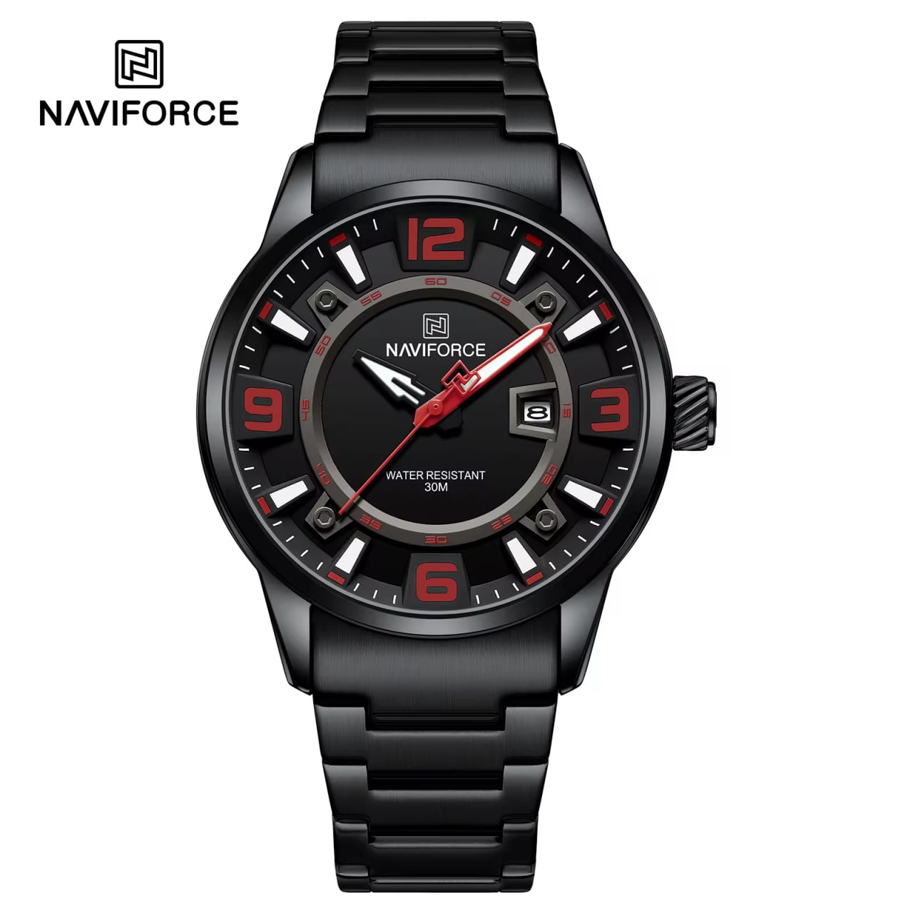 ساعت مچی مردانه نیوی فورس Naviforce NF 8044 B/R/B