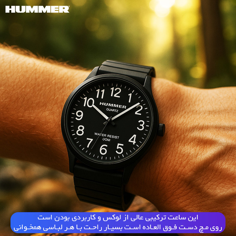 ساعت مچی عقربهای کوارتز مردانه هامر مدل 1100H-C4