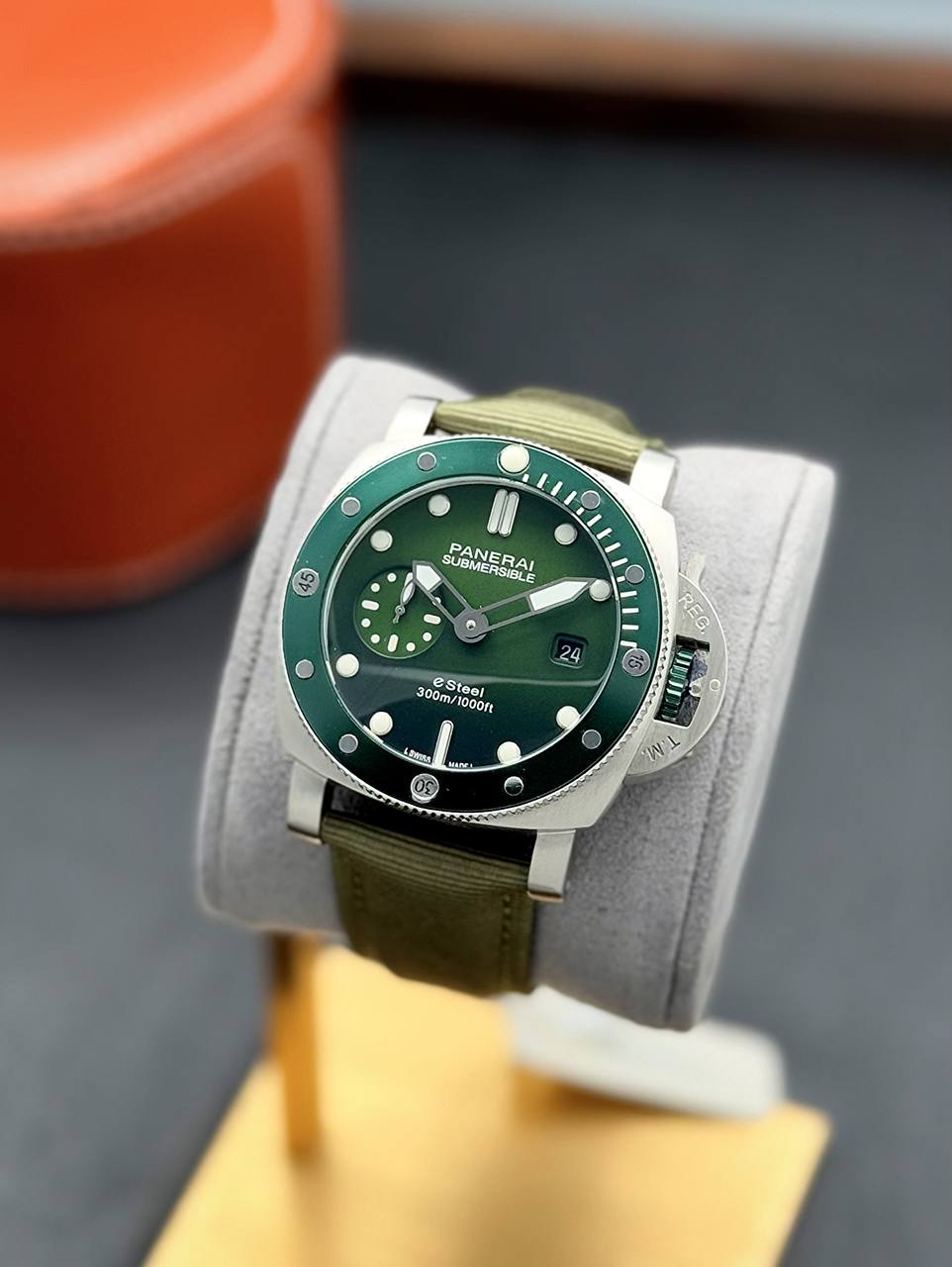 نمای صفحه ساعت پنرای اتوماتیک مردانه