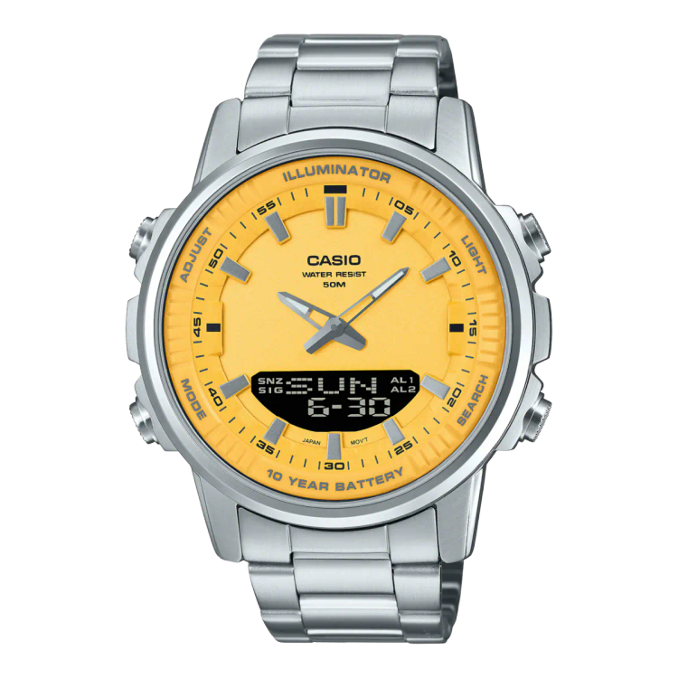 نمای از صفحه ساعت کاسیو مدل AMW-880D-9AV