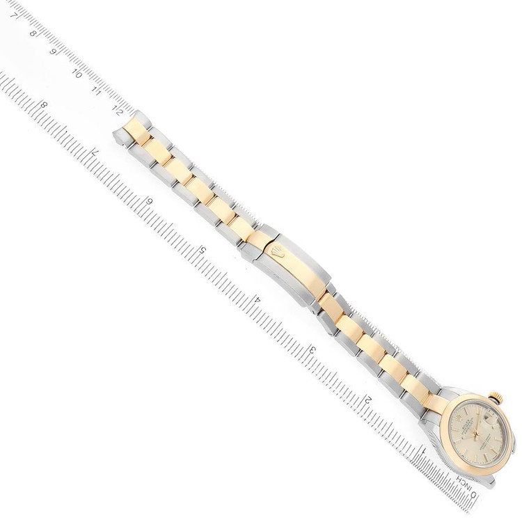 تصویری از ارتفاع بند رولکس دیت جاست زنانه