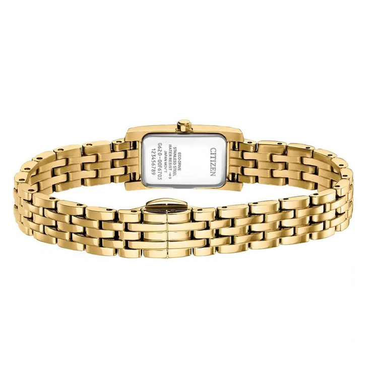 تصویر پشت و قفل سیتیزن زنانه طلایی