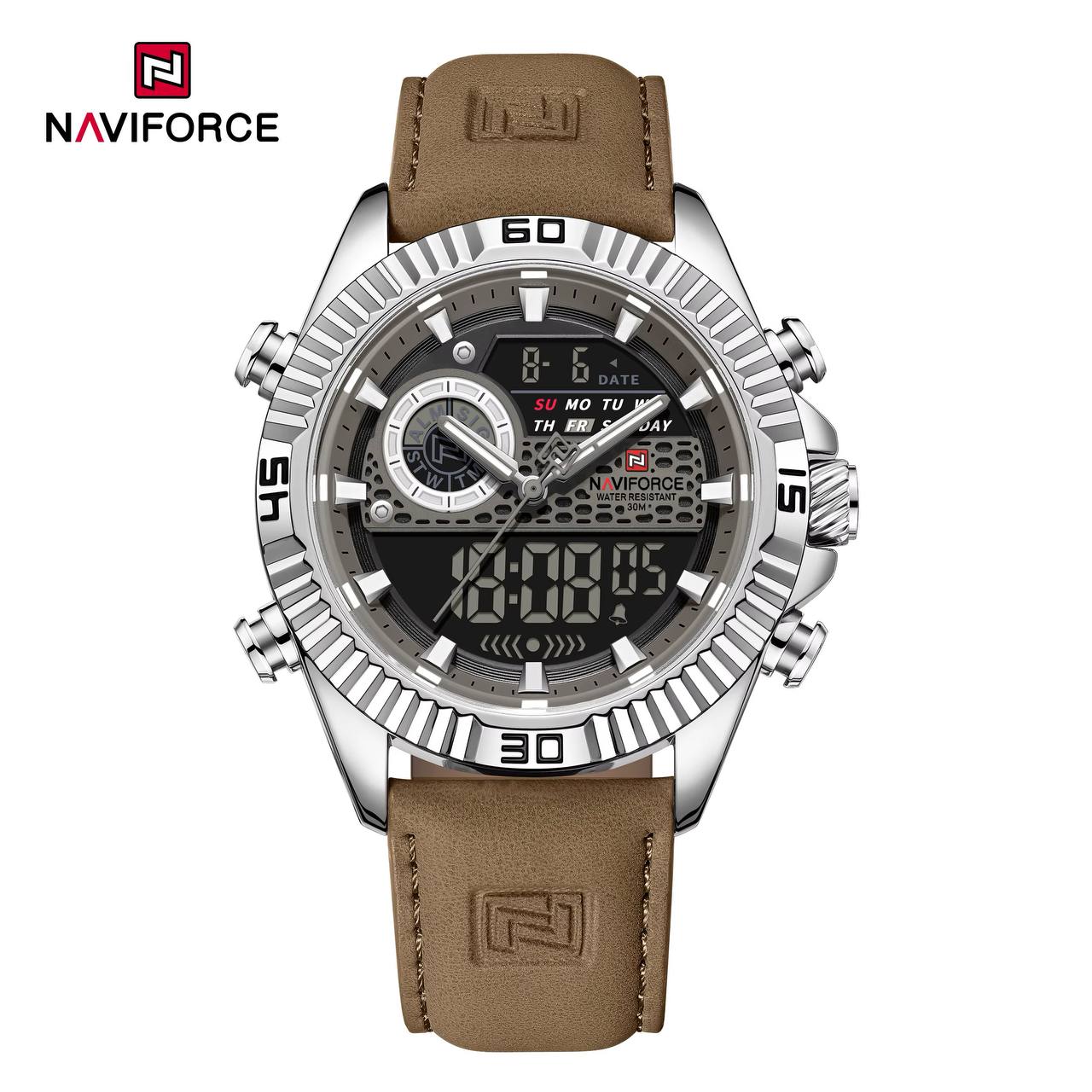ساعت مچی عقربه‌ای مردانه نیوی فورس مدل NF9262L S/GY/BN