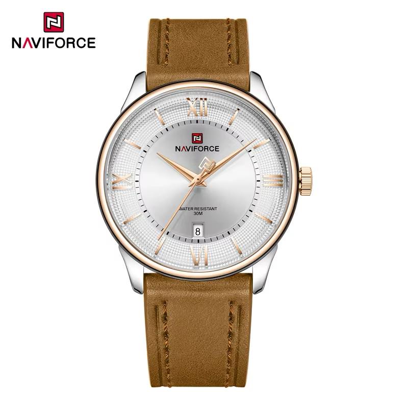 ساعت مچی عقربه‌ای مردانه نیوی فورس مدل NF9272L RG/W/BN