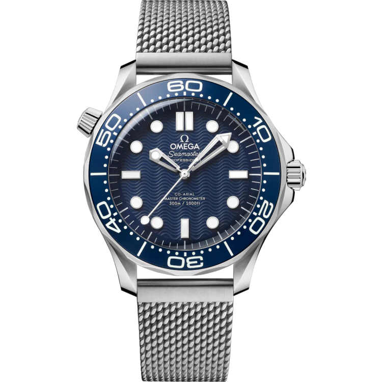ساعت مچی مردانه امگا سیمستر صفحه سرمه ای DIVER 300M