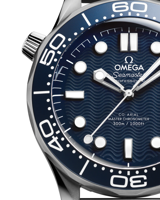 ساعت مچی مردانه امگا سیمستر صفحه سرمه ای DIVER 300M